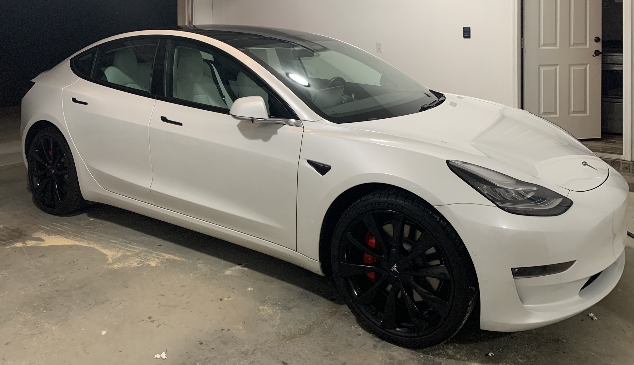 Tesla model 3 white